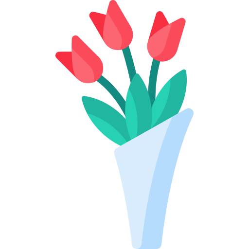 ramo de flores icono gratis