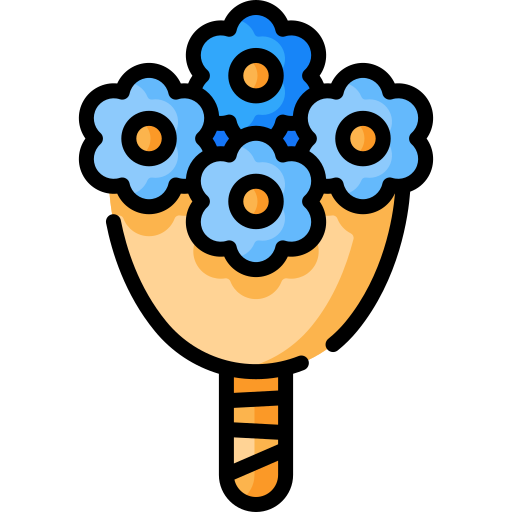 ramo de flores icono gratis