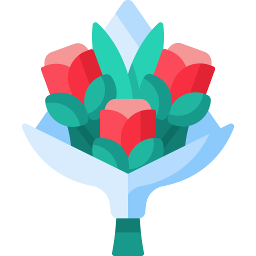 ramo de flores icono gratis