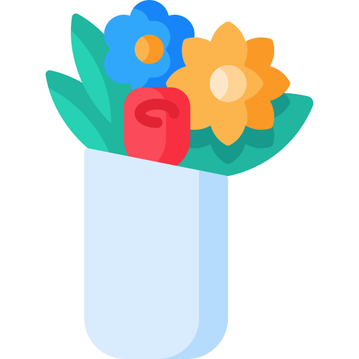 ramo de flores icono gratis