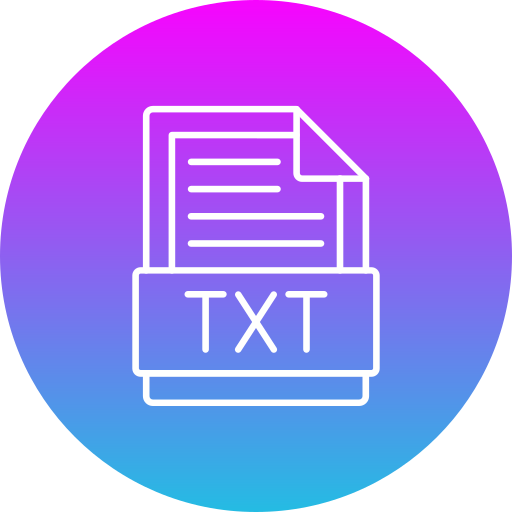 txt icono gratis