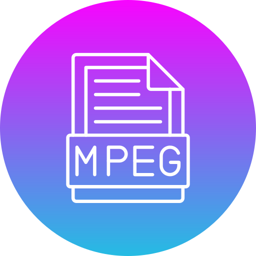 mpeg icono gratis