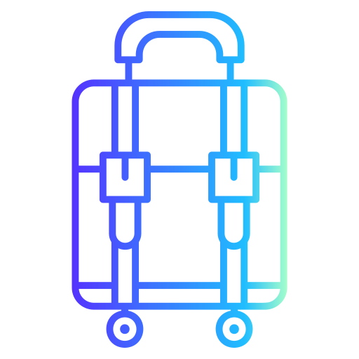 bolsa de viaje icono gratis