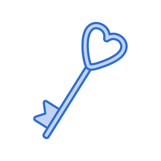 llave de amor icono gratis