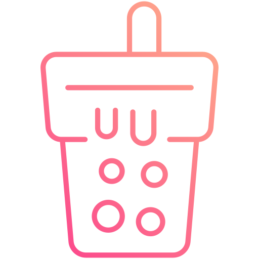 té de burbujas icono gratis