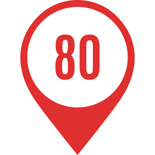 80 Icône gratuit 80 Icône gratuit