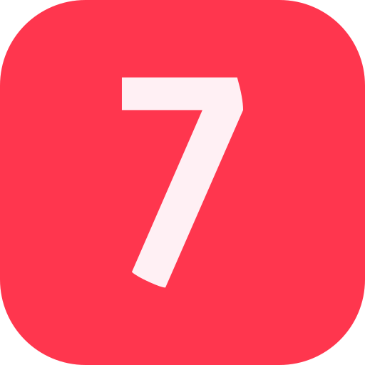 Number 7 free icon