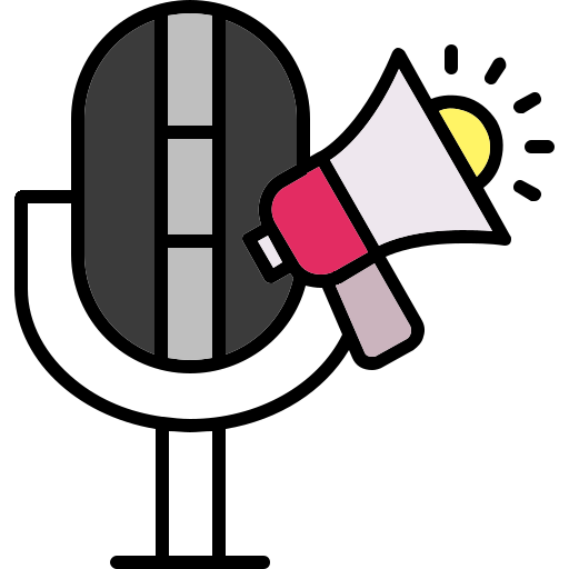 marketing de medios sociales icono gratis