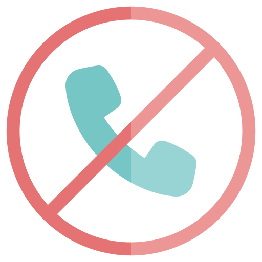 sin teléfono icono gratis