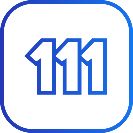 111 icono gratis