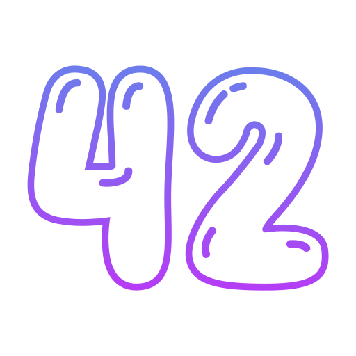 42 Icône gratuit 42 Icône gratuit