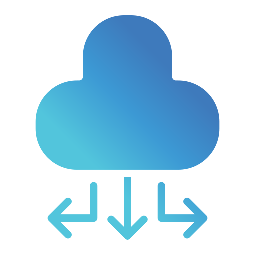 servicio de almacenamiento en la nube icono gratis