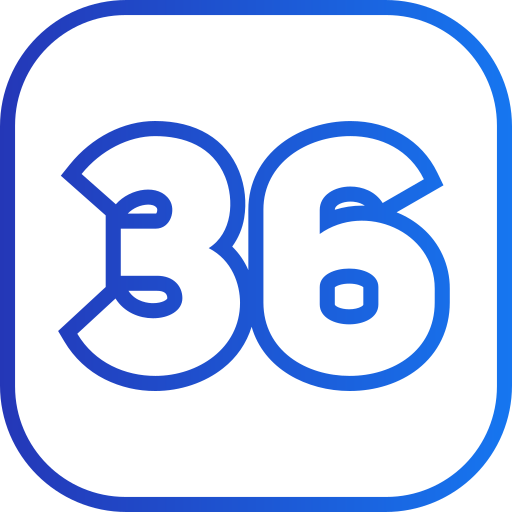 trente-six Icône gratuit