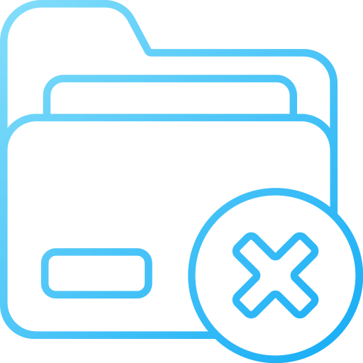 eliminar carpeta icono gratis