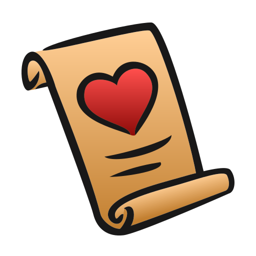 carta de amor icono gratis