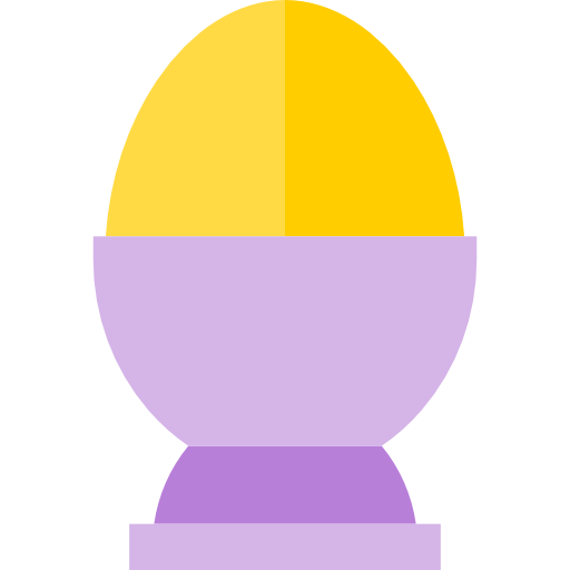 Fried Egg Basic Straight Flat Icon