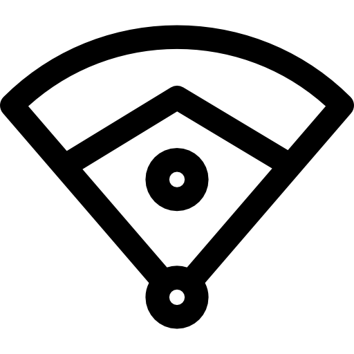 campo de béisbol icono gratis