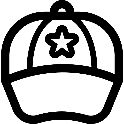 gorra de beisbol icono gratis