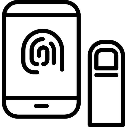 escaneo de huellas dactilares icono gratis