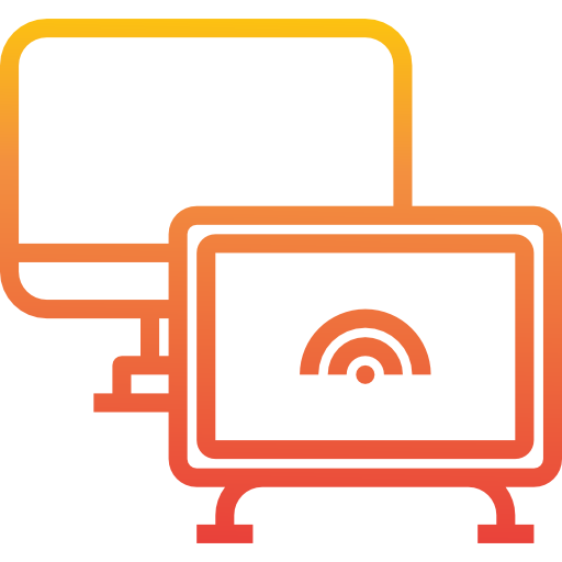 televisión inteligente icono gratis