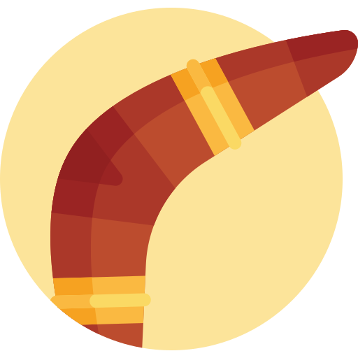 Boomerang Detailed Flat Circular Flat Icon