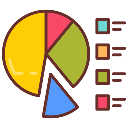 gráfico circular icono gratis