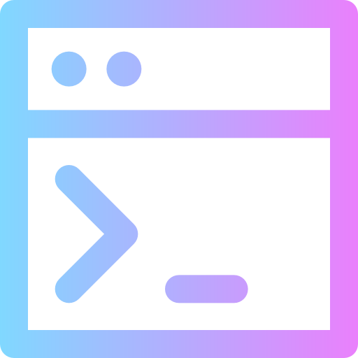 Coding Super Basic Rounded Gradient icon