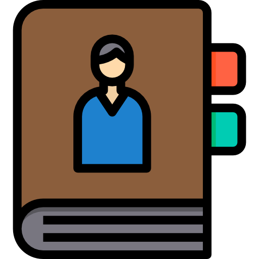 libro de contactos icono gratis