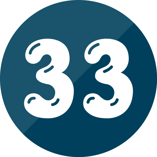 33 Icône gratuit 33 Icône gratuit