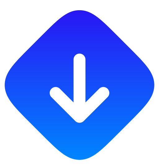 flecha hacia abajo icono gratis