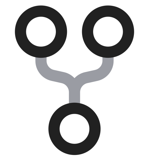 divergir icono gratis