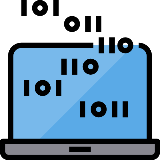 código binario icono gratis