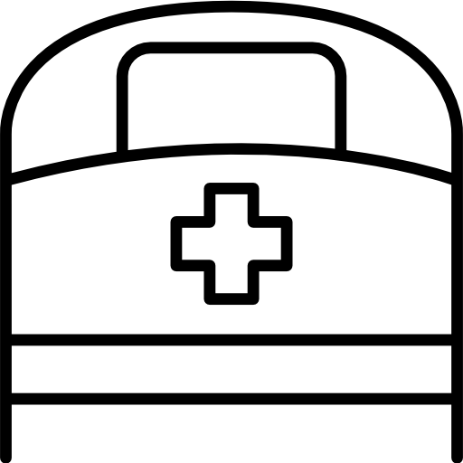 Больничная койка бесплатно иконка Больничная койка бесплатно иконка