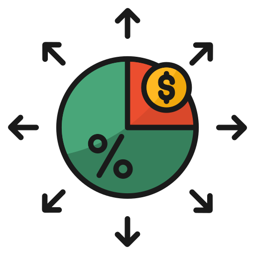 diversificación icono gratis