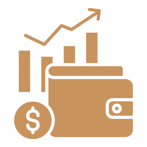 gestiones de efectivo icono gratis