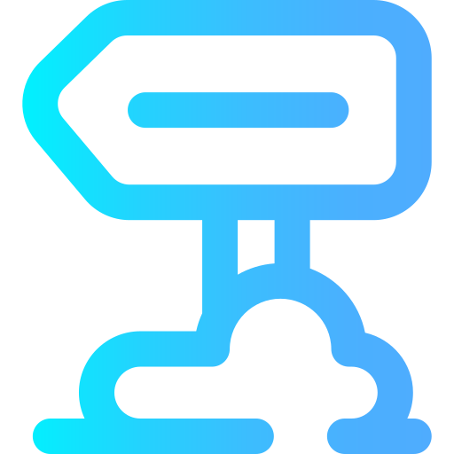 Direction sign free icon