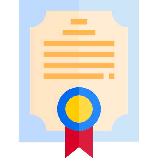 certificado icono gratis