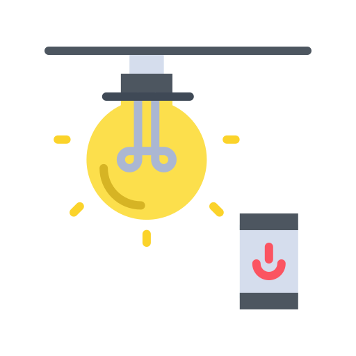 iluminación inteligente icono gratis