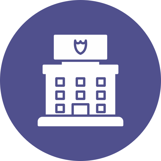 estación de policía icono gratis