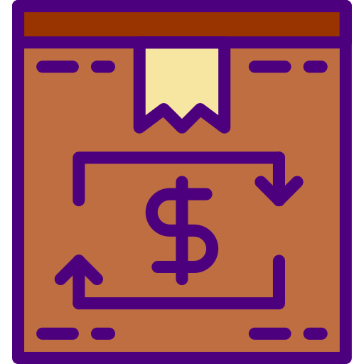 caja de entrega icono gratis