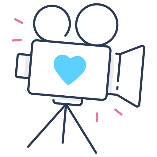 videografía de boda icono gratis