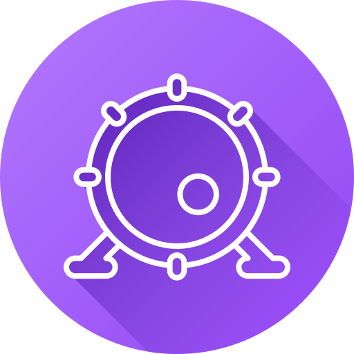 tambor de bajo icono gratis