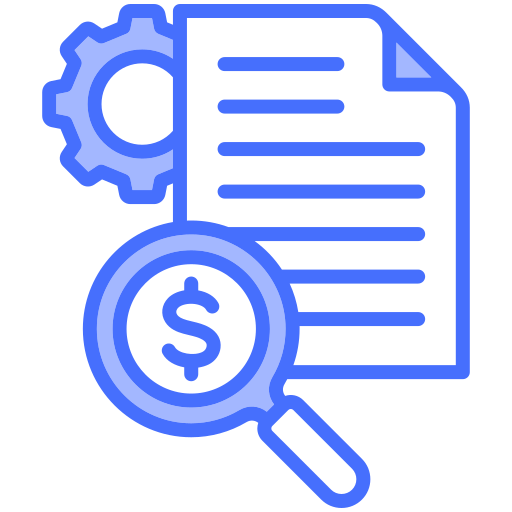 análisis financiero icono gratis