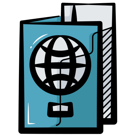 identificación de viaje icono gratis