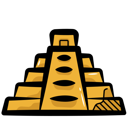 Ancient pyramid - Free arrows icons