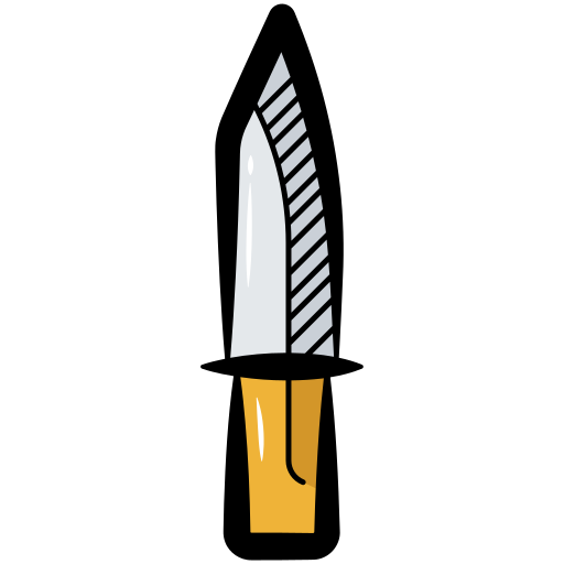 cuchillo de bayoneta icono gratis