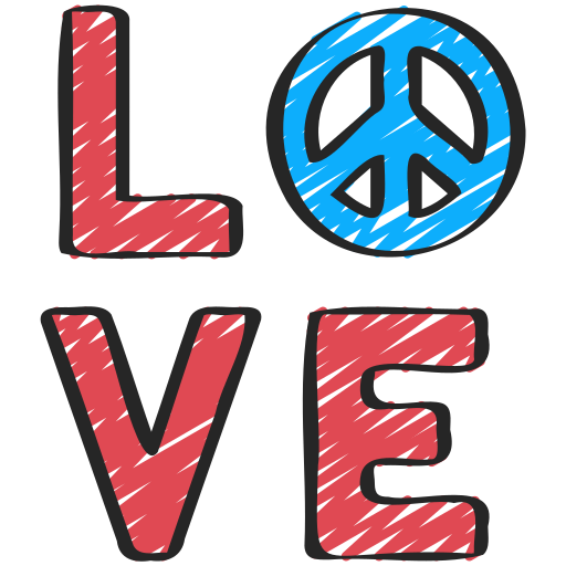 frieden und liebe kostenlos Icon