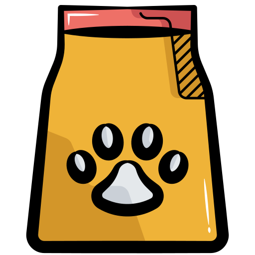 paquete de comida para mascotas icono gratis