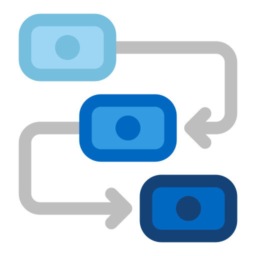 diagrama de flujo icono gratis