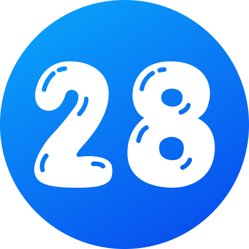 Twenty eight free icon Twenty eight free icon